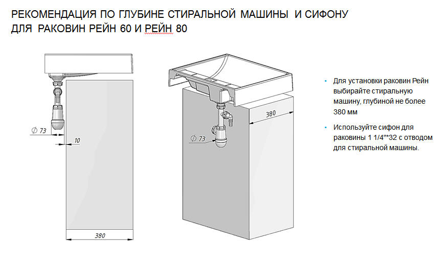 Раковина Акватон Рейн 60 1A72103KRW210 графит купить в интернет-магазине Sanbest