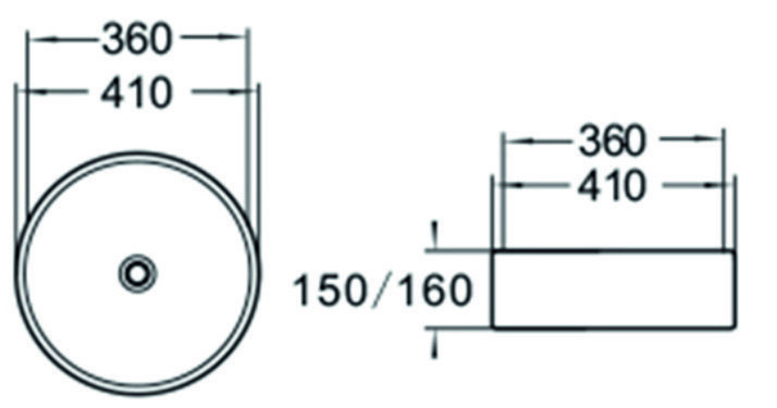 Раковина накладная SantiLine SL-1057 купить в интернет-магазине Sanbest