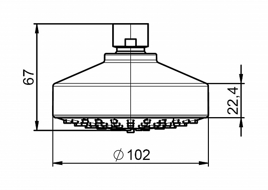 Верхний душ Roca Stella 5BH103C00 купить в интернет-магазине сантехники Sanbest