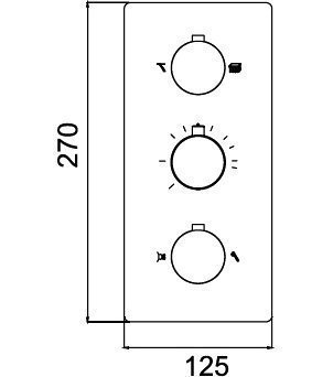 Встраиваемый смеситель RGW Shower Panels SP-41-01 купить в интернет-магазине сантехники Sanbest