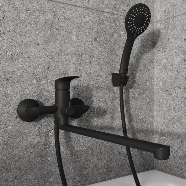 Смеситель для ванны Milardo Rora RORBL00M10 черный купить в интернет-магазине сантехники Sanbest