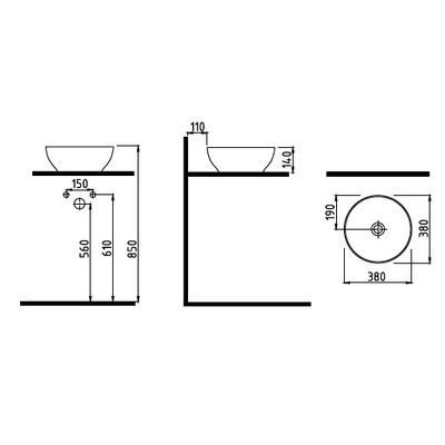 Раковина Bien Motto MTLG03802FD0W5000 купить в интернет-магазине Sanbest