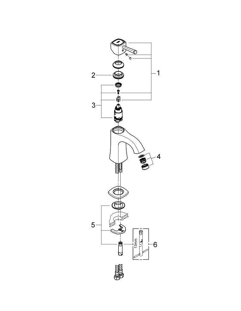 Grohe m size. Grohe Grandera смеситель. Схема смеситель Grohe Grandera. Схема смеситель Grohe Grandera 21107. Grohe Grandera 19948ig0.