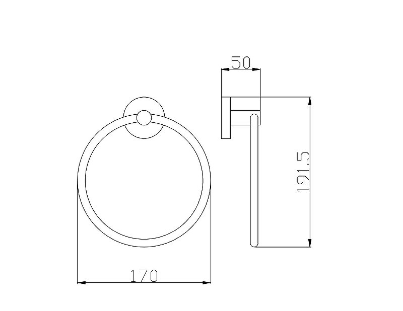 Полотенцедержатель кольцо Rav-Slezak Colorado COA0104Z золото купить в интернет-магазине сантехники Sanbest