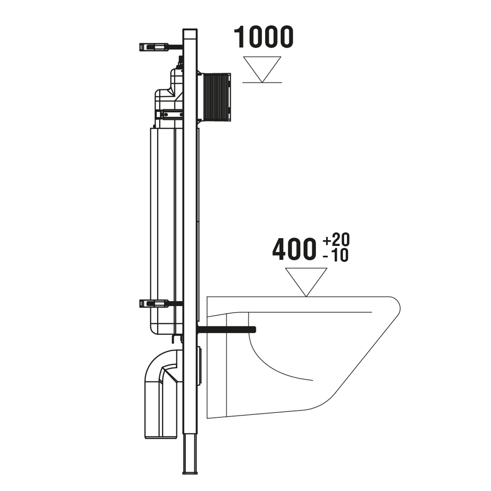 Унитаз с инсталляцией WeltWasser MARBERG 507 + BAARBACH 004 GL-WT + MAR 507 RD купить в интернет-магазине Sanbest