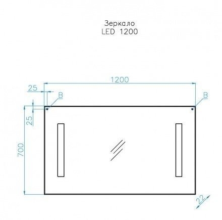 Зеркало Style Line LED 120x70 в ванную от интернет-магазине сантехники Sanbest