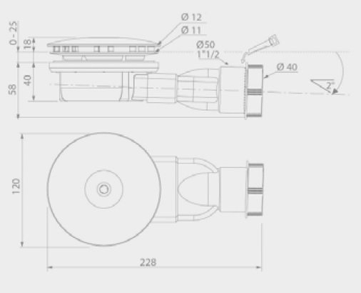 Сифон Radaway R400 Slim Ø90 купить в интернет-магазине сантехники Sanbest