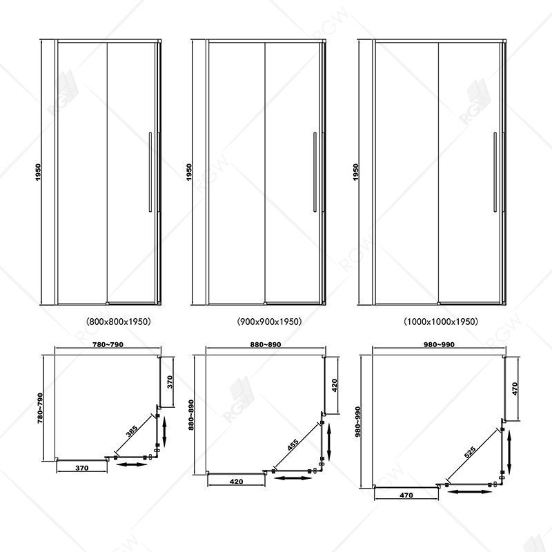 Душевой уголок RGW Stilvoll SV-31 80x80 купить в интернет-магазине Sanbest