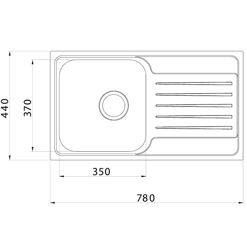 Кухонная мойка Iddis Sound 78 SND78PDi77 сталь купить в интернет-магазине сантехники Sanbest