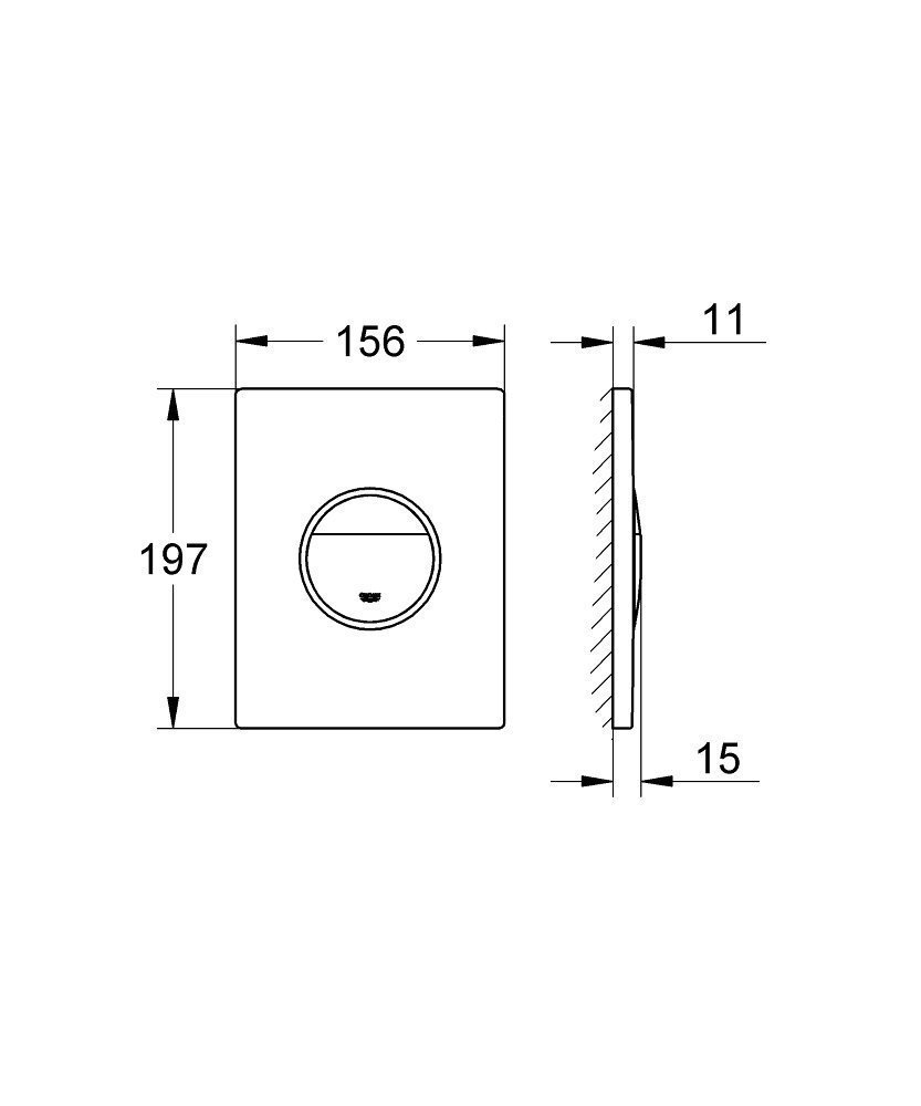 Кнопка для инсталляции Grohe Ondus 38766000 хром купить в интернет-магазине сантехники Sanbest