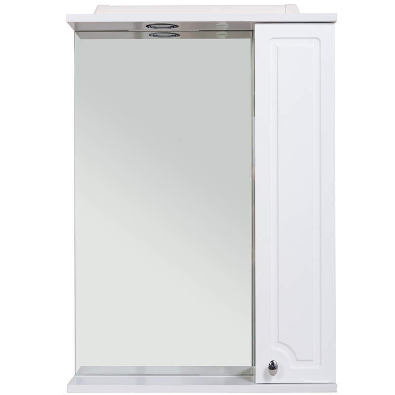 Зеркало со шкафом Rush Crete 75 CRM35075W белый в ванную от интернет-магазине сантехники Sanbest