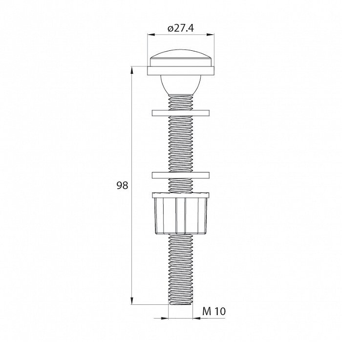 Клапан впускной для унитаза Iddis Fill Valve F012400-0007 купить в интернет-магазине сантехники Sanbest