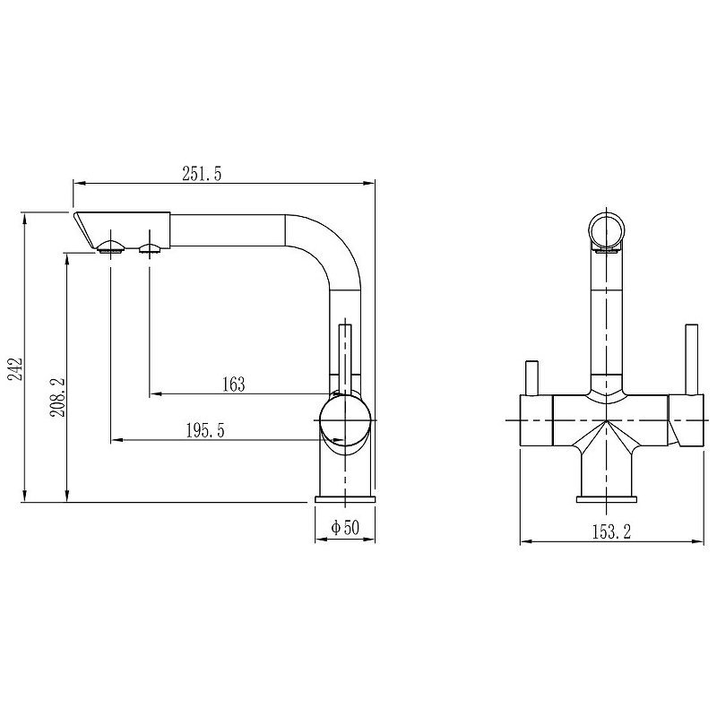 Смеситель для кухни Koller Pool Design Plus DS09000F купить в интернет-магазине сантехники Sanbest