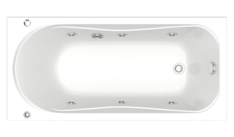 Ванна с гидромассажем BAS Верона 150x70 купить в интернет-магазине Sanbest