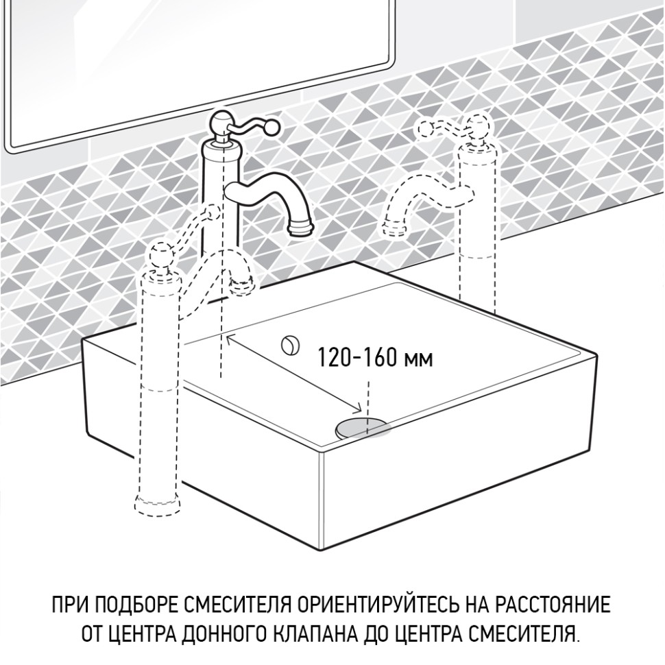 Смеситель для раковины PAINI Bari RTYO205LL черный купить в интернет-магазине сантехники Sanbest