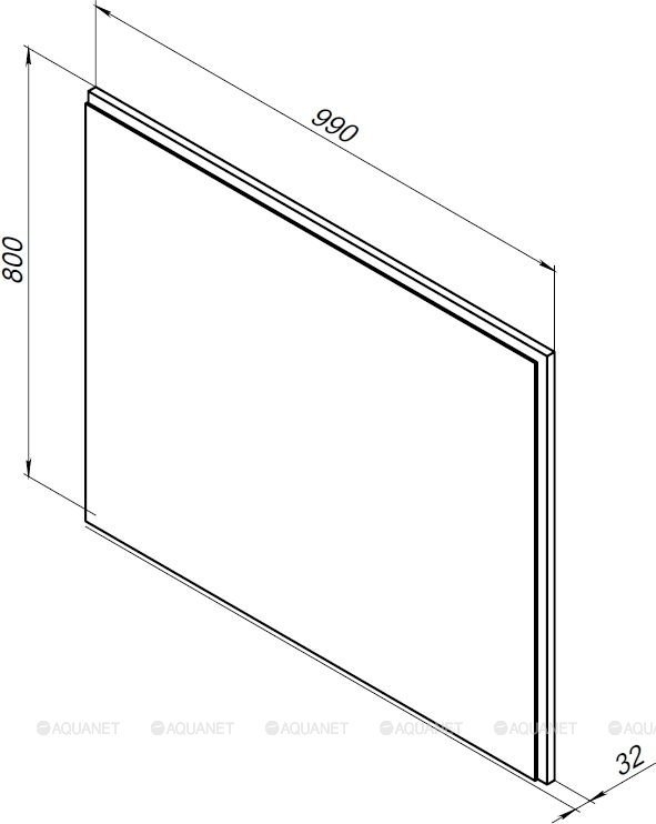 Зеркало LED Aquanet Nova Lite 249519 100 дуб рустикальный в ванную от интернет-магазине сантехники Sanbest