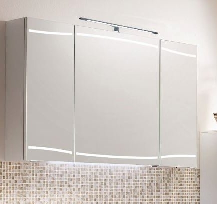 Зеркальный шкаф Pelipal Cassca CS-SPS09 140 белый глянец в ванную от интернет-магазине сантехники Sanbest