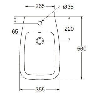 Биде напольное Ideal Standard Ventuno T515001 купить в интернет-магазине Sanbest