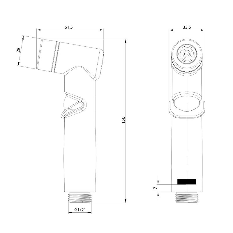 Гигиенический душ Lemark LM8140BL купить в интернет-магазине сантехники Sanbest