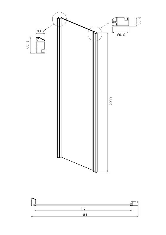 Душевой уголок Ambassador Intense IBB 90IBB + 110022201IBB 120х90 купить в интернет-магазине Sanbest