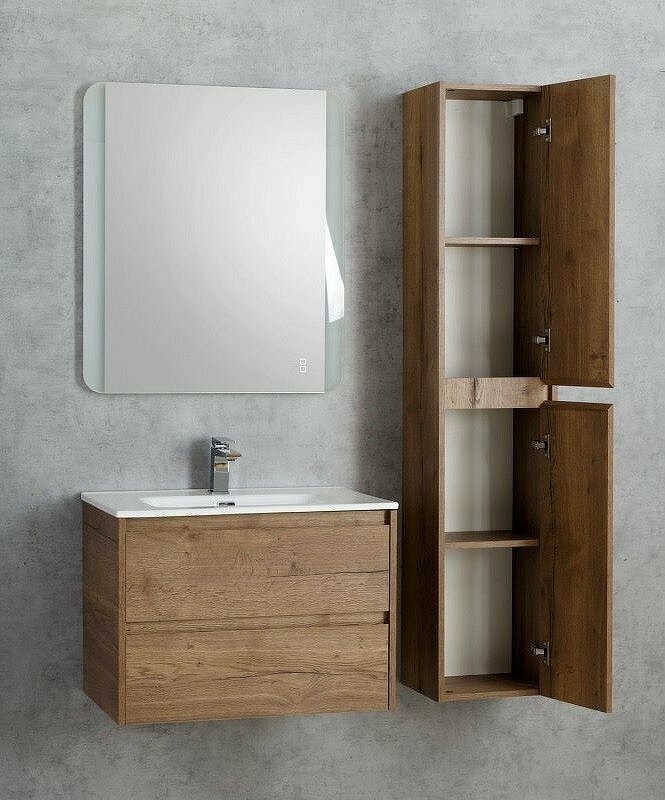 Шкаф Belbagno Kraft 160 33 Rovere Tabacco для ванной в интернет-магазине сантехники Sanbest