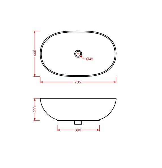 Раковина ARTCERAM WASHBASINS LCL002 01 00 bi 70 купить в интернет-магазине Sanbest