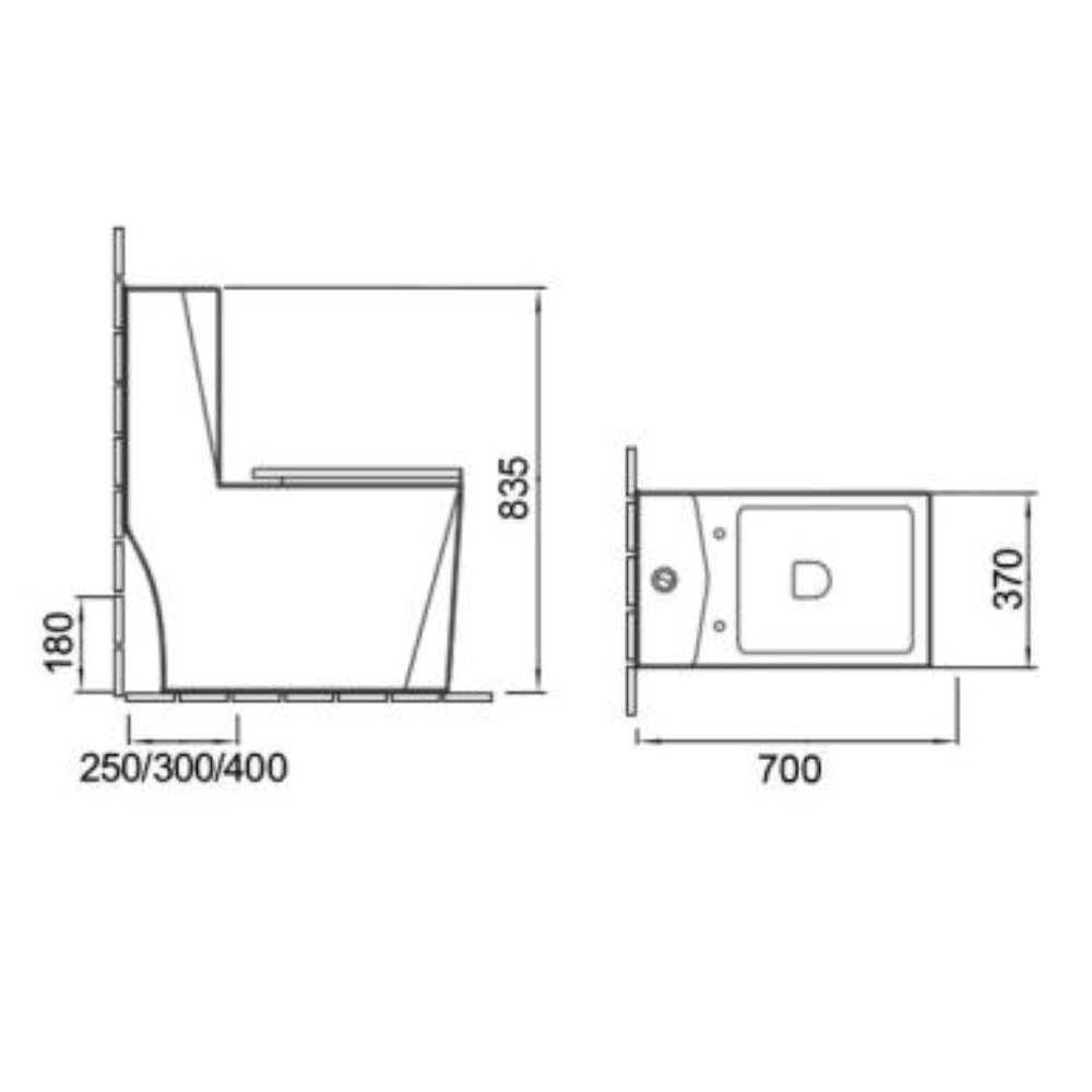 Унитаз моноблок SantiLine SL-5013 купить в интернет-магазине Sanbest