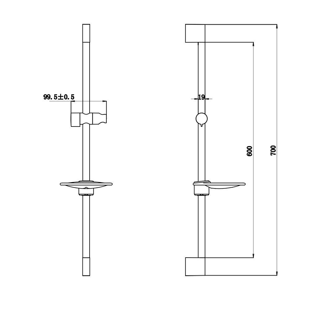 Душевая штанга Bravat D141C-1 купить в интернет-магазине сантехники Sanbest