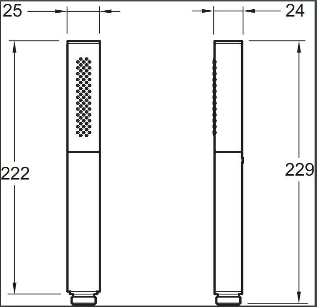 Душевая лейка Jacob Delafon SHIFT SQUARE 14788D-CP купить в интернет-магазине сантехники Sanbest