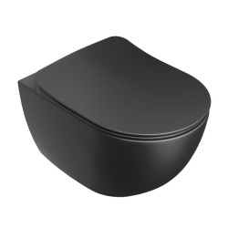 Унитаз подвесной Ravak UNI CHROME RIMOFF X01794 черный купить в интернет-магазине Sanbest