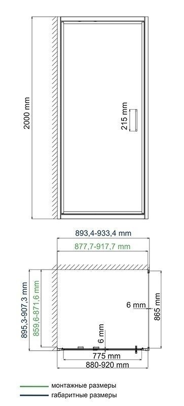 Душевой уголок WasserKRAFT Salm 27I03 90x90 купить в интернет-магазине Sanbest