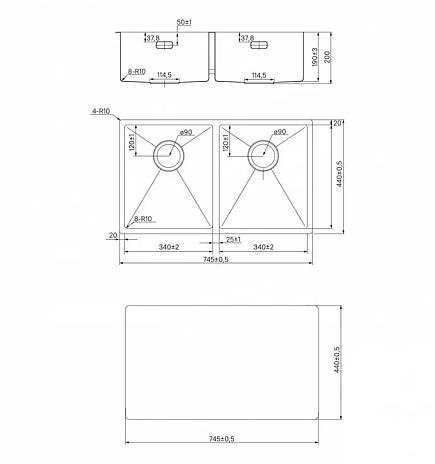 Кухонная мойка Iddis Edifice EDI75G2i77 графитовый купить в интернет-магазине сантехники Sanbest