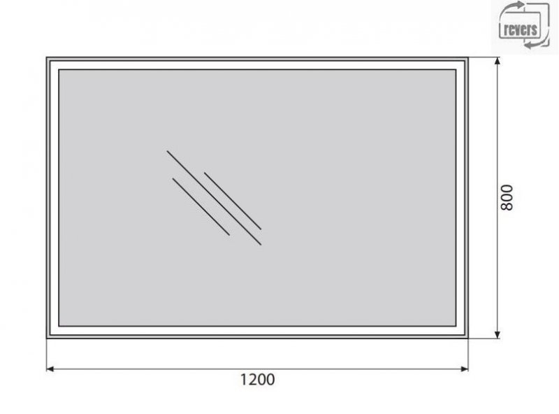 Зеркало BelBagno SPC-GRT-1200-800-LED-BTN в ванную от интернет-магазине сантехники Sanbest