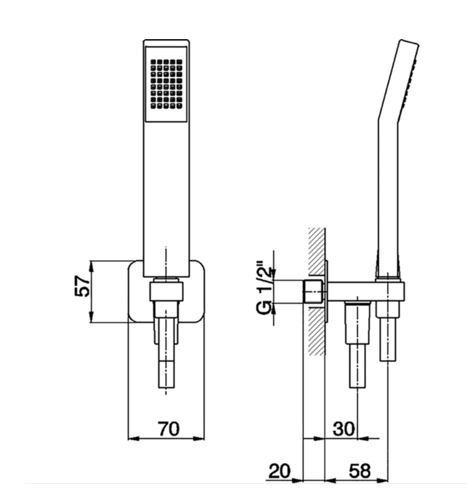 Душевая гарнитура Cisal Shower DS01880021 купить в интернет-магазине сантехники Sanbest