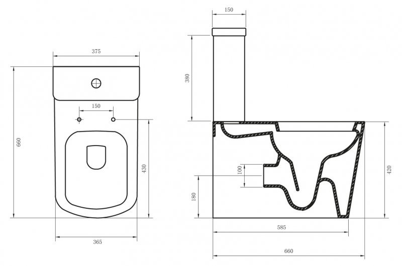 Унитаз BelBagno ALBANO BB120CP P-trap купить в интернет-магазине Sanbest