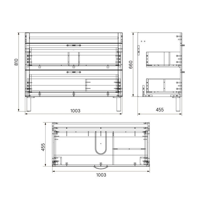 Тумба с раковиной Iddis Oxford OXF10W1i95K 100 для ванной в интернет-магазине Sanbest