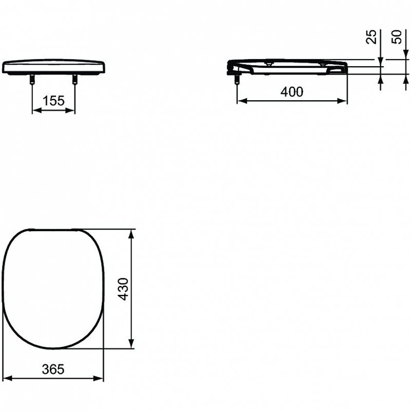 Унитаз подвесной Ideal Standard Connect W941102 купить в интернет-магазине Sanbest