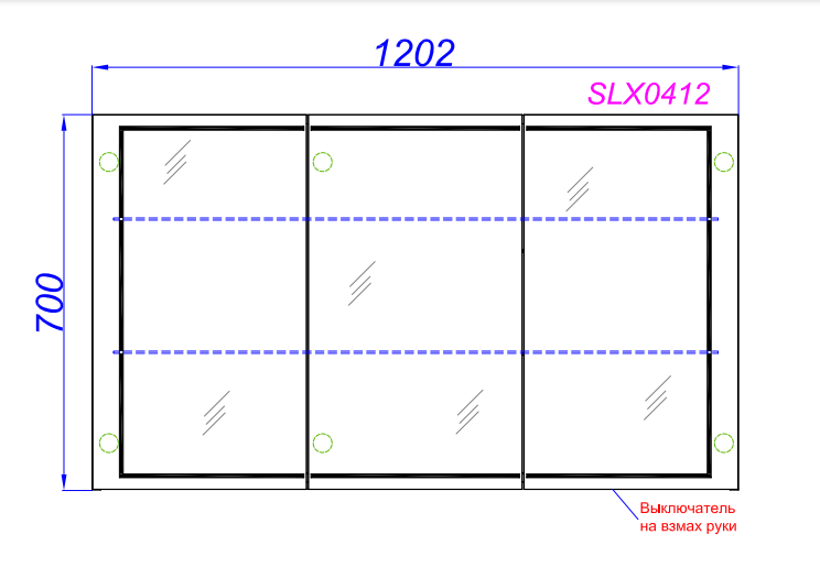 Зеркальный шкаф Aqwella Simplex 120 SLX0412 серый в ванную от интернет-магазине сантехники Sanbest