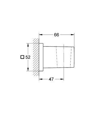 Настенный держатель Grohe Euphoria Cube 27693 000 купить в интернет-магазине сантехники Sanbest