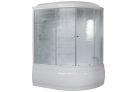 Душевая кабина Royal Bath RB150ALP-C 150x100 профиль белый/стекло матовое купить в интернет-магазине Sanbest