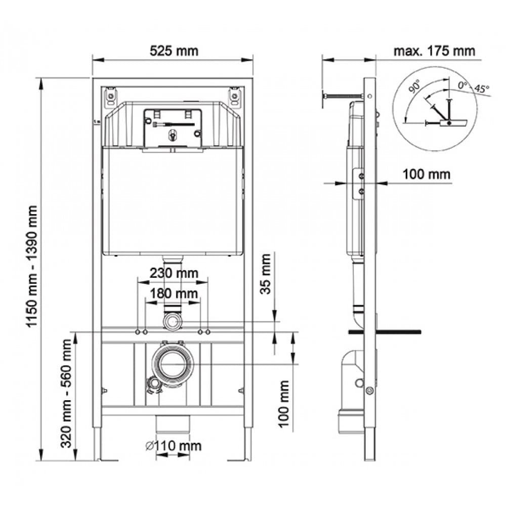 Унитаз BERGES NOVUM 043223 купить в интернет-магазине Sanbest