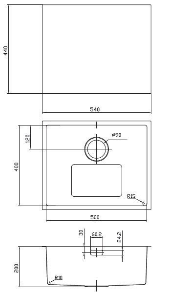 Кухонная мойка IDDIS Edifice EDI54B0i77 купить в интернет-магазине сантехники Sanbest