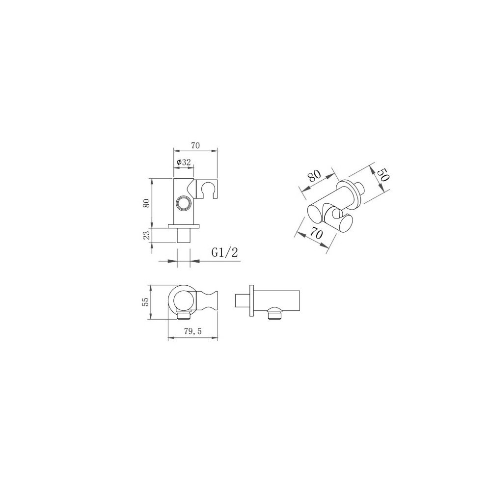 Душевая система Berges NARDIS 3R 71007 хром купить в интернет-магазине сантехники Sanbest