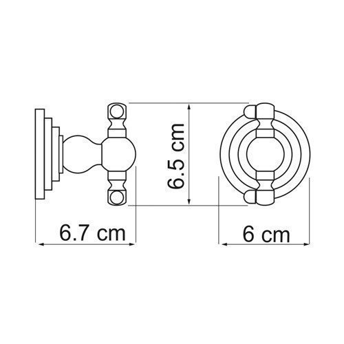 Крючок WasserKRAFT Ammer K-7023D купить в интернет-магазине сантехники Sanbest