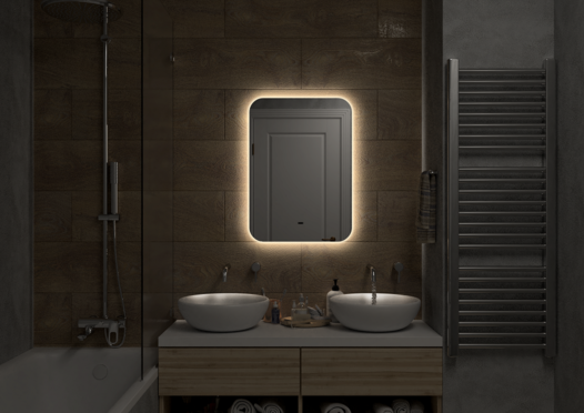 Зеркало ART&MAX RAVENNA 50 AM-Rav-500-700-DS-C в ванную от интернет-магазине сантехники Sanbest