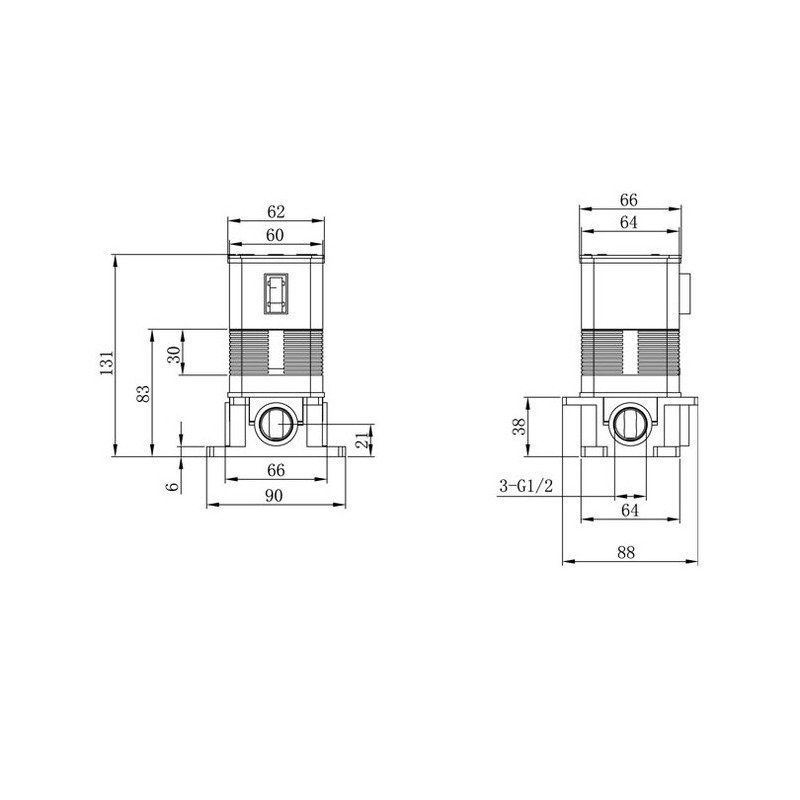 Смеситель для душа Caprigo ADRIA–Uno 02-550-crm купить в интернет-магазине сантехники Sanbest