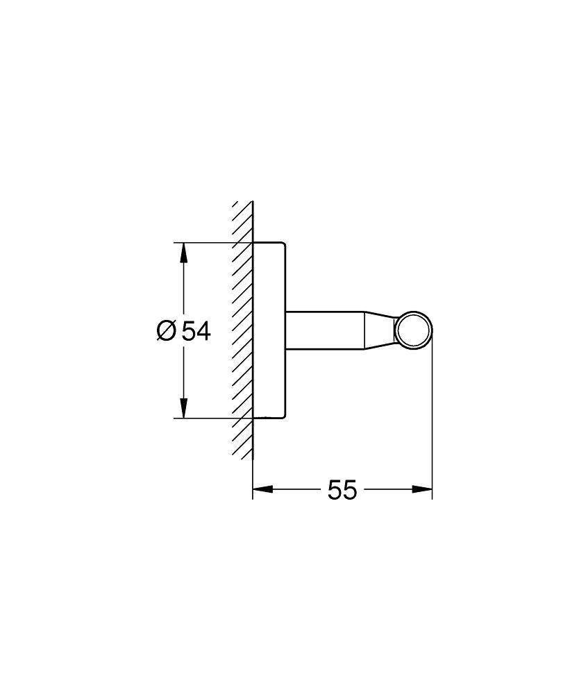 Крючок Grohe BauCosmopolitan Neutral 40461001 купить в интернет-магазине сантехники Sanbest