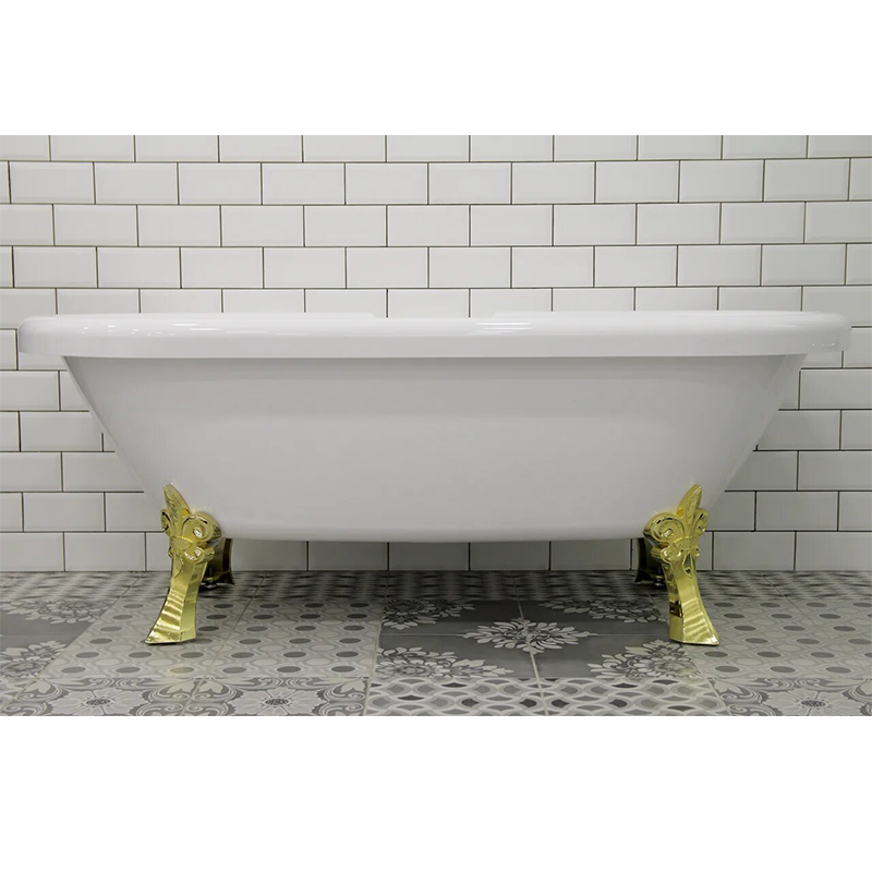 Акриловая ванна Радомир Леонесса 1 на ножках "лилия" Gold купить в интернет-магазине Sanbest