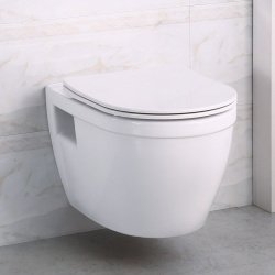 Унитаз подвесной BelBagno Loto BB070CHR/SC безободковый, с крышкой микролифт купить в интернет-магазине Sanbest