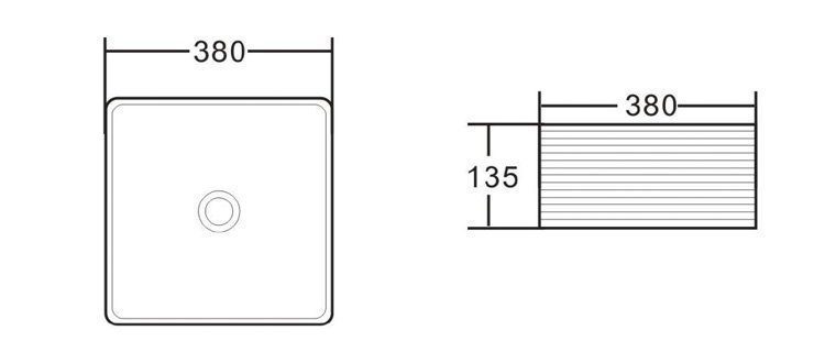 Раковина накладная Belbagno BB1407 купить в интернет-магазине Sanbest